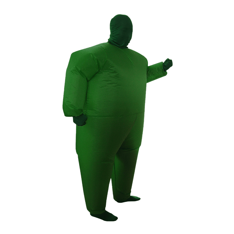 Go Green Inflatable Costume Fancy Dress Suit Fan Operated Payday Deals