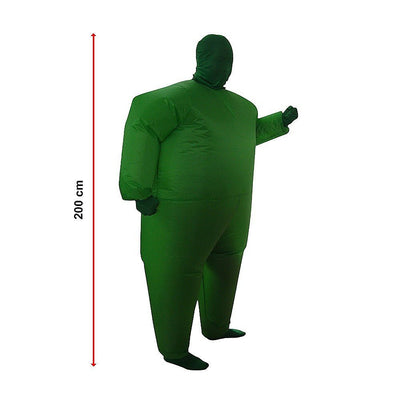 Go Green Inflatable Costume Fancy Dress Suit Fan Operated Payday Deals