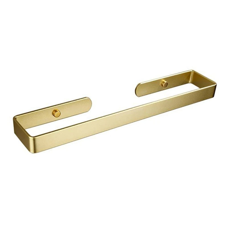 Gold Kitchen Bathroom Paper Holder Towel Holder Self Adhesive or Screw Mount 40cm Payday Deals