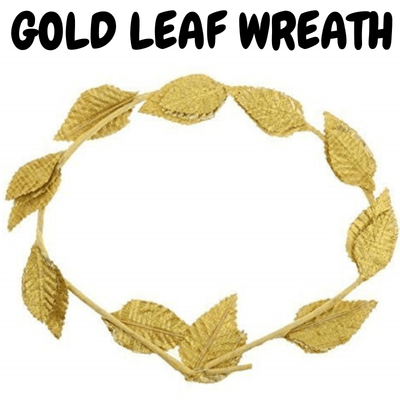 GOLD LEAF WREATH Greek Headband Crown Leaves Band Roman Costume Dress Party Payday Deals