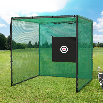 Golf Practice Cage 3M Hitting Net with Steel Frame Football Baseball Training Payday Deals