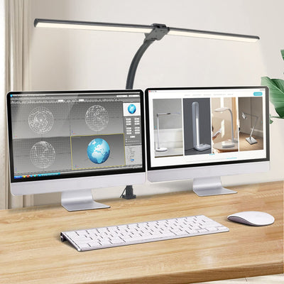 GOMINIMO 24W Double Head LED Desk Lamp with 5 Color Modes (Black)GO-SDL-102-YS Payday Deals