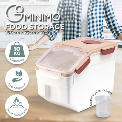 Gominimo Airtight Food Rice Grain Storage Container Pantry Organiser Box Coffee Payday Deals