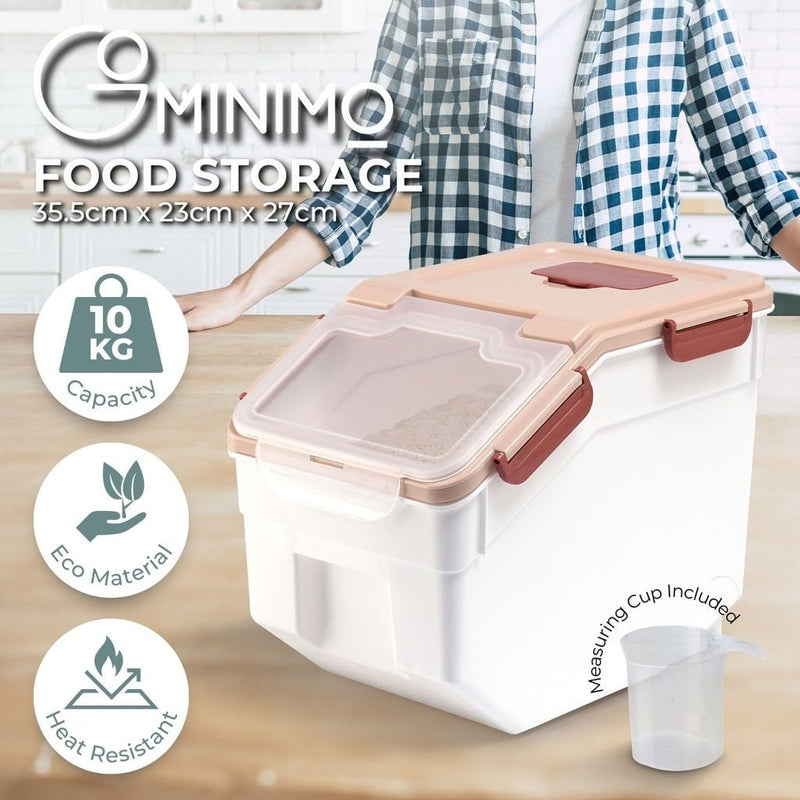 Gominimo Airtight Food Rice Grain Storage Container Pantry Organiser Box Coffee Payday Deals