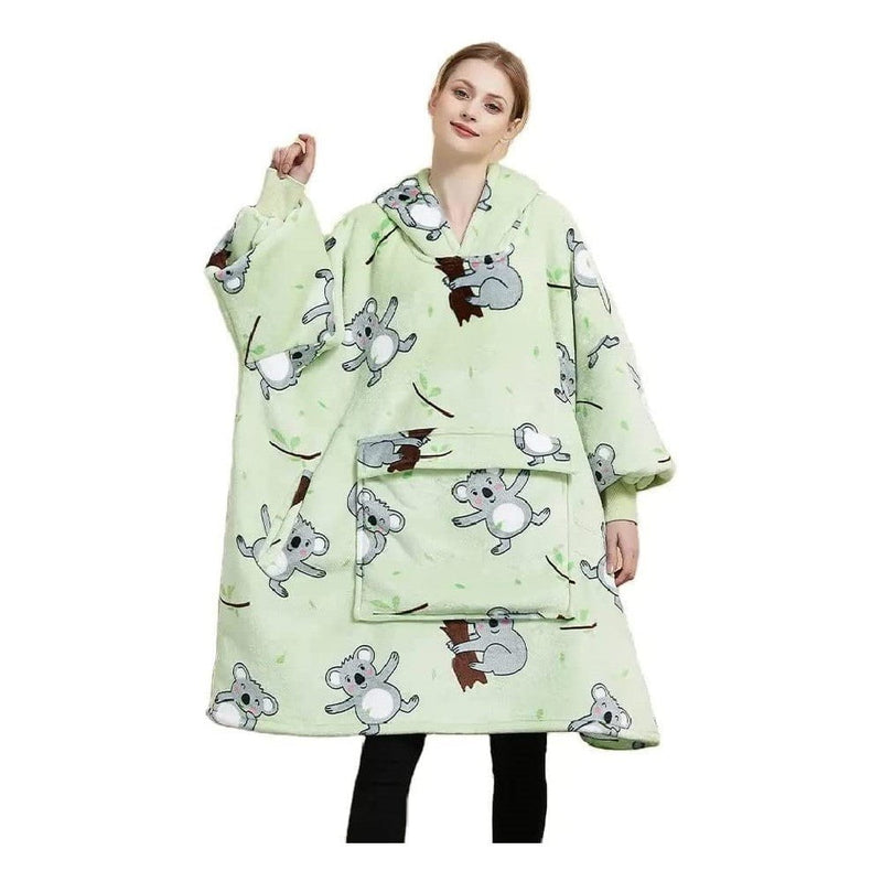 GOMINIMO Hoodie Blanket (Adult Koala Bear Green) GO-HB-139-AYS Payday Deals