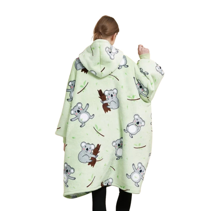 GOMINIMO Hoodie Blanket (Adult Koala Bear Green) GO-HB-139-AYS Payday Deals