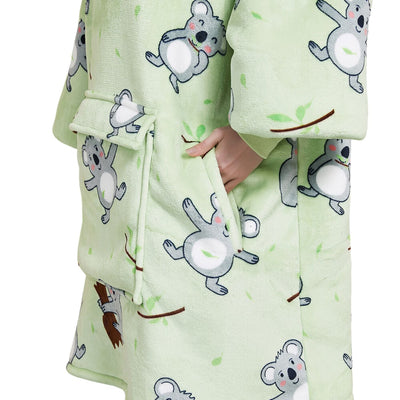 GOMINIMO Hoodie Blanket (Adult Koala Bear Green) GO-HB-139-AYS Payday Deals