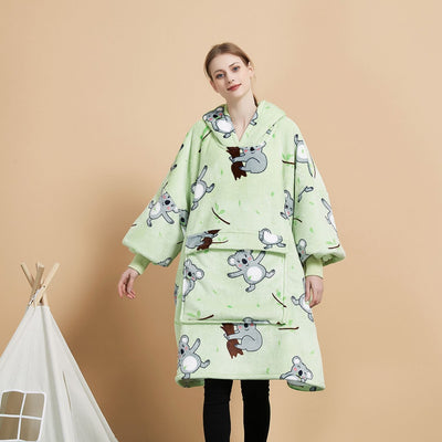 GOMINIMO Hoodie Blanket (Adult Koala Bear Green) GO-HB-139-AYS Payday Deals