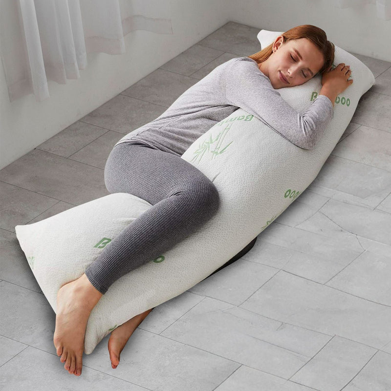 Gominimo Memory Foam Full-Length Body Hug Pillow SleepCushion Maternity Support Payday Deals