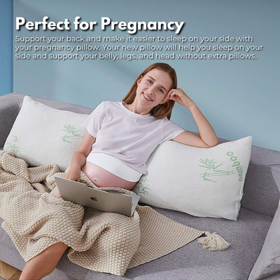 Gominimo Memory Foam Full-Length Body Hug Pillow SleepCushion Maternity Support Payday Deals