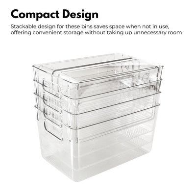 GOMINIMO Set of 8 Clear Fridge Food Storage Containers GO-FSC-101-HLL Payday Deals