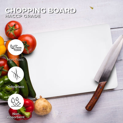 GOMINIMO White Plastic Chopping Board (450 x 610 x 13mm) GO-CCB-100-OK