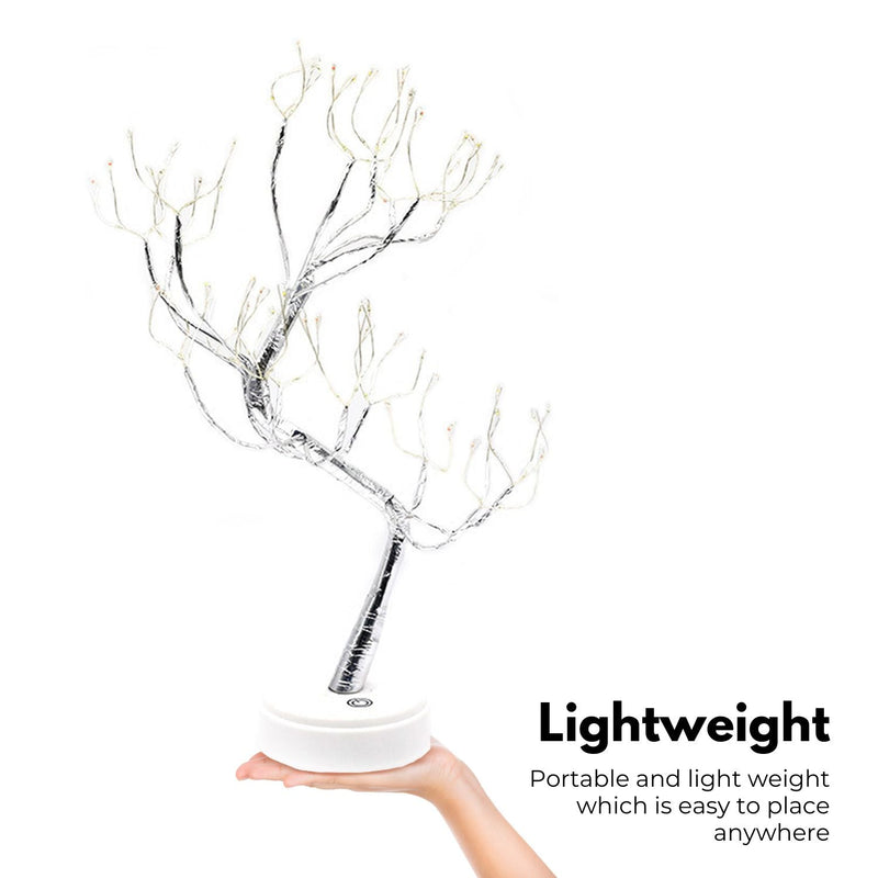 GOMINIMO Wood Desk Lamp- Bonsai Fairy Tree Lights Warm White- Payday Deals