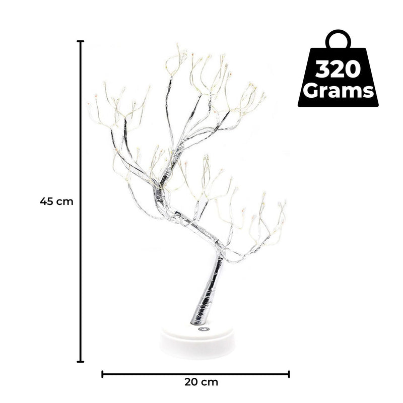 GOMINIMO Wood Desk Lamp- Bonsai Fairy Tree Lights Warm White- Payday Deals