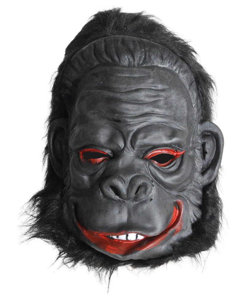 Gorilla Mask Monkey Costume Halloween Animal Ape Chimp with Hair Accessory Latex Payday Deals