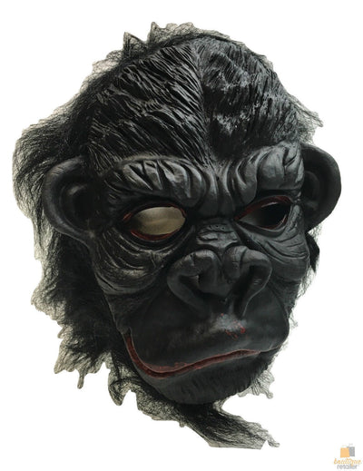 Gorilla Mask Monkey Costume Halloween Animal Ape Chimp with Hair Accessory Latex Payday Deals