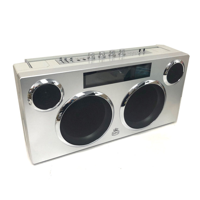 GPO Manhattan Retro Boombox Style Bluetooth Party PA Speaker Portable Payday Deals