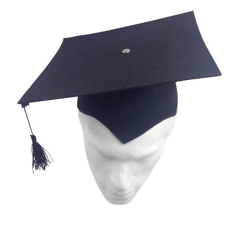 GRADUATION HAT Mortar Board Graduate Bachelor Academic Cap School - Black Payday Deals