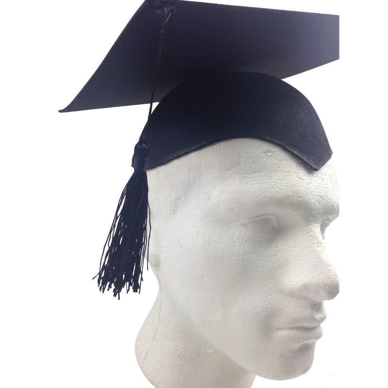 GRADUATION HAT Mortar Board Graduate Bachelor Academic Cap School - Black Payday Deals