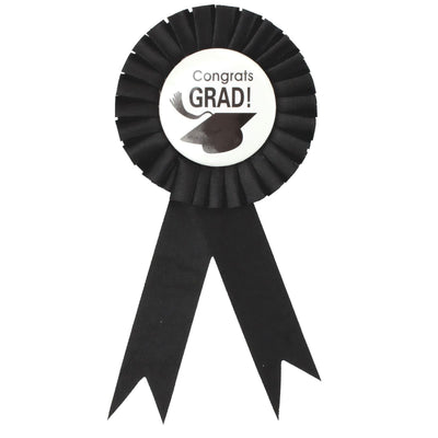 GRADUATION RIBBON BADGE Grad Award Uni Rosette Fancy Dress Party University Payday Deals