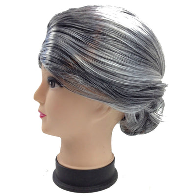 GRANDMA WIG Grey Hair Old Lady Granny Fancy Dress Costume Party Grand Mother Payday Deals