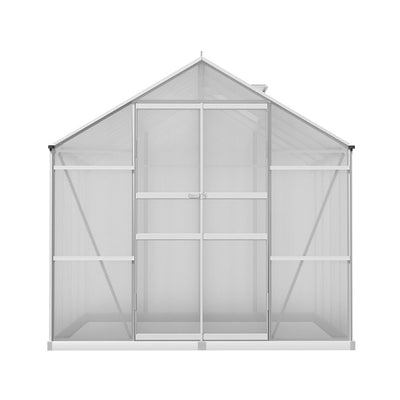 Greenfingers Aluminium Greenhouse Green House Polycarbonate Garden Shed 2.4x2.5M Payday Deals