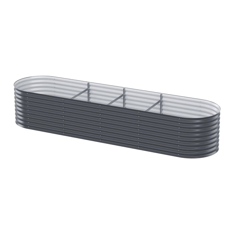 Greenfingers Garden Bed 320X80X56cm Oval Planter Box Payday Deals