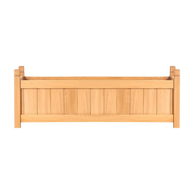 Greenfingers Garden Bed Raised Wooden Planter Outdoor Box Vegetables 90x30x33cm Payday Deals