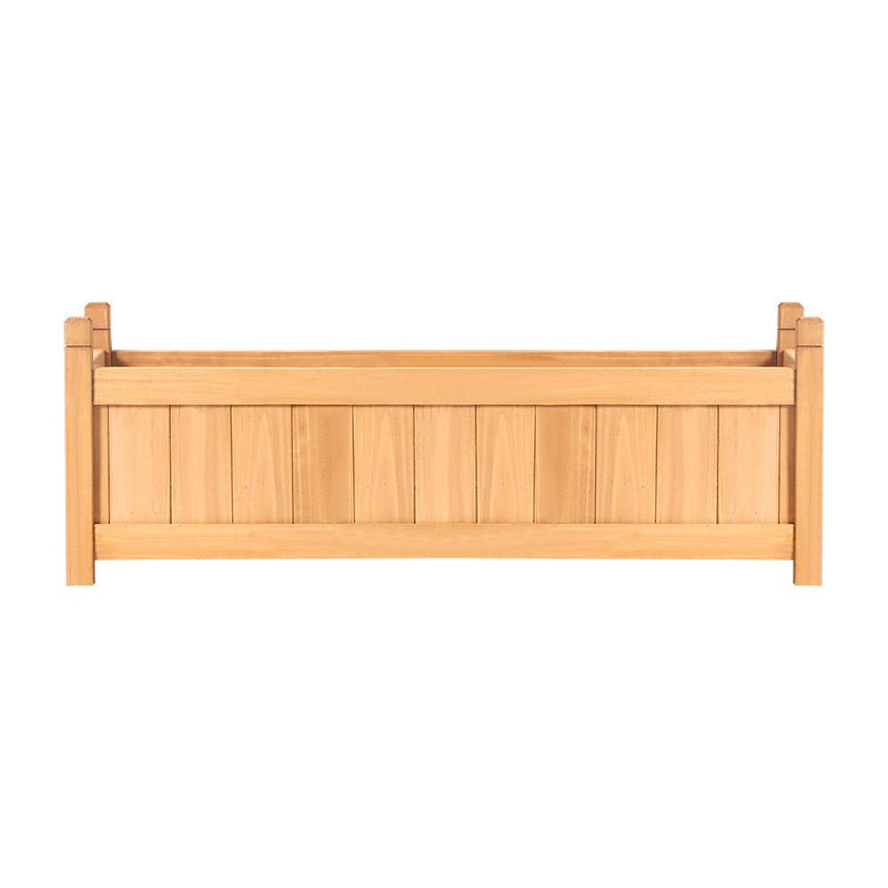 Greenfingers Garden Bed Raised Wooden Planter Outdoor Box Vegetables 90x30x33cm Payday Deals