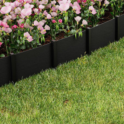 Greenfingers Garden Edging 15CM x 10M Border Support Landscape Edge Black Payday Deals