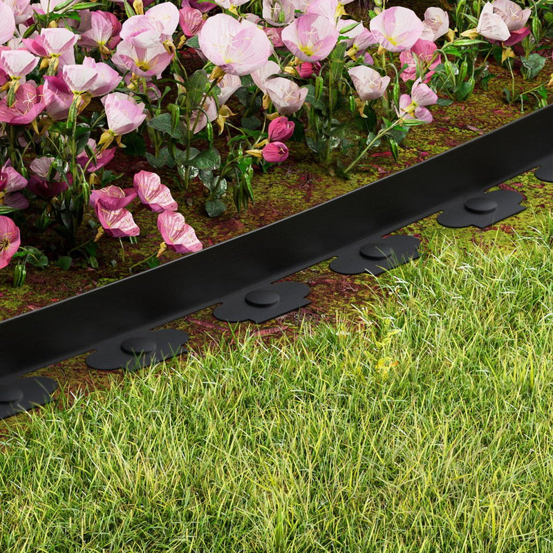 Greenfingers Garden Edging 5CM x 10M Border Support Landscape Edge Black X5 Payday Deals