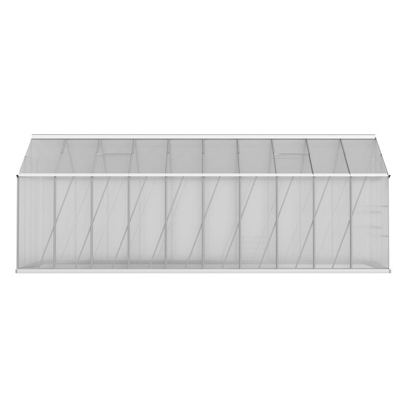 Greenfingers Greenhouse Aluminium Large Green House Garden Shed 6X2.4M Payday Deals