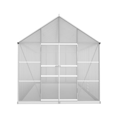 Greenfingers Greenhouse Aluminium Large Green House Garden Shed 6X2.4M Payday Deals