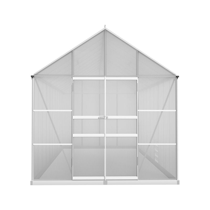 Greenfingers Greenhouse Aluminium Large Green House Garden Shed 6X2.4M Payday Deals