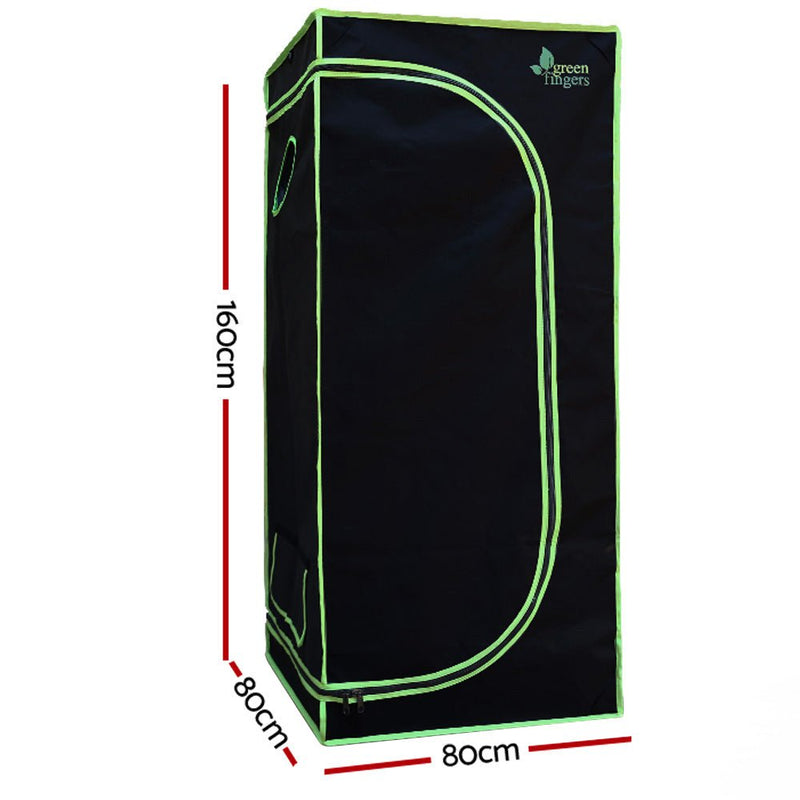 Greenfingers Grow Tent 1000W LED Grow Light 80X80X160cm Mylar 4" Ventilation Payday Deals