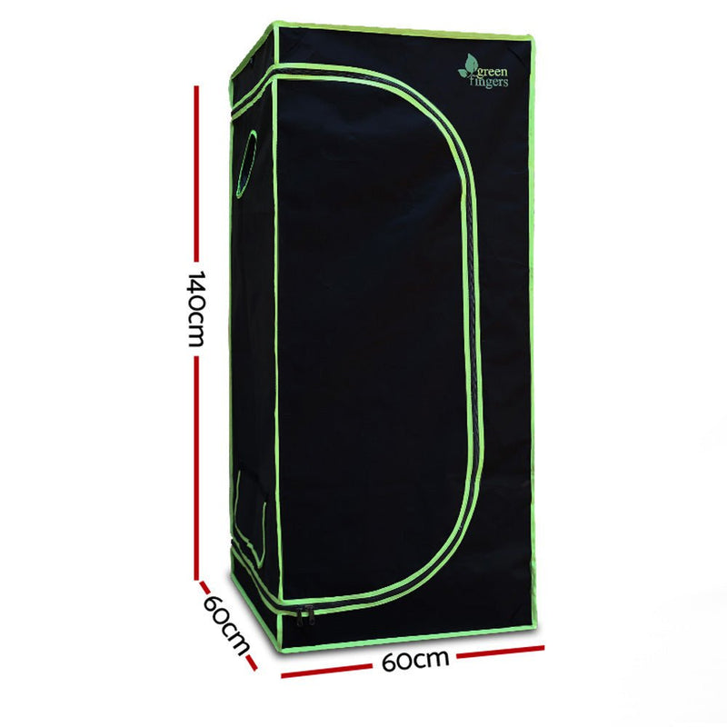 Greenfingers Grow Tent 600W LED Grow Light 60X60X140cm Mylar 4" Ventilation Payday Deals