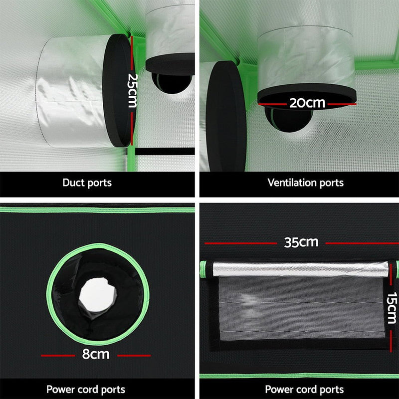 Greenfingers Grow Tent Kits 200x 200 x 200cm Hydroponics Indoor Grow System Payday Deals