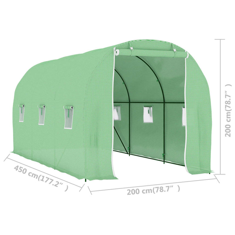 Greenhouse 9 m² 4.5x2x2 m Payday Deals