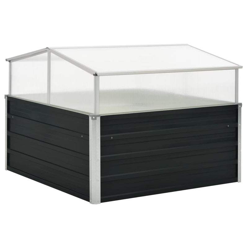 Greenhouse Anthracite 100x100x77 cm Galvanised Steel Payday Deals