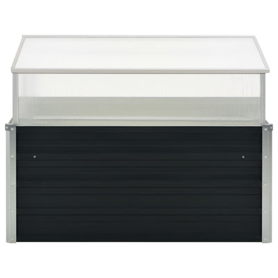Greenhouse Anthracite 100x100x77 cm Galvanised Steel Payday Deals