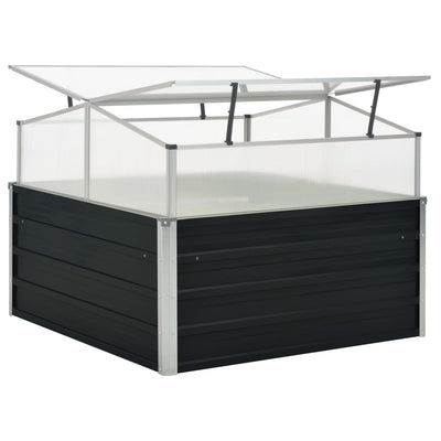Greenhouse Anthracite 100x100x77 cm Galvanised Steel Payday Deals