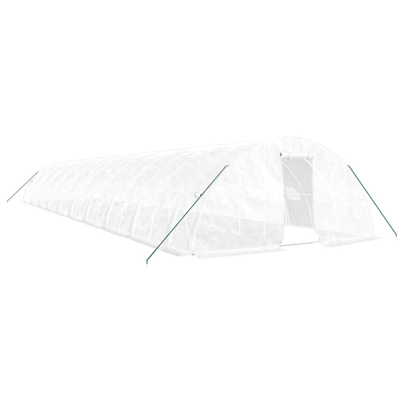 Greenhouse with Steel Frame White 100 m² 20x5x2.3 m Payday Deals