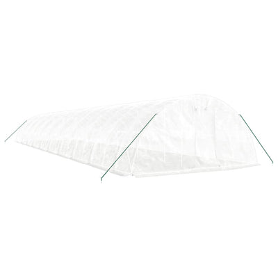 Greenhouse with Steel Frame White 100 m² 20x5x2.3 m Payday Deals