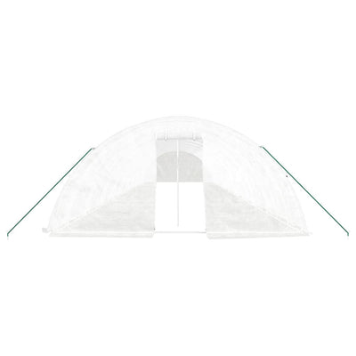 Greenhouse with Steel Frame White 100 m² 20x5x2.3 m Payday Deals