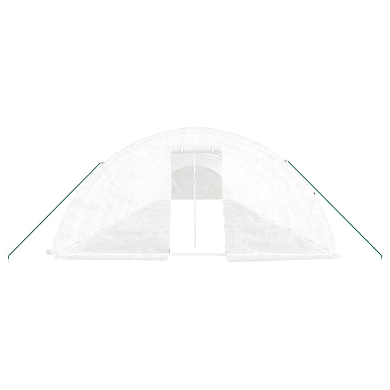 Greenhouse with Steel Frame White 100 m² 20x5x2.3 m Payday Deals