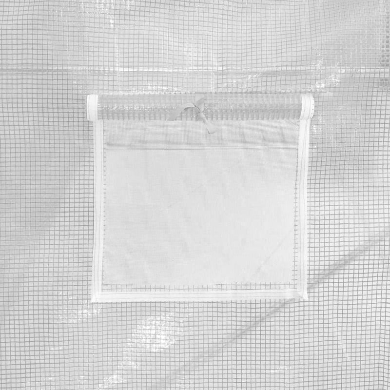 Greenhouse with Steel Frame White 100 m² 20x5x2.3 m Payday Deals