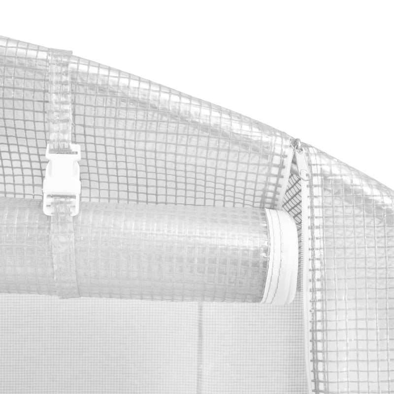 Greenhouse with Steel Frame White 100 m² 20x5x2.3 m Payday Deals