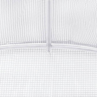 Greenhouse with Steel Frame White 32 m² 16x2x2 m Payday Deals