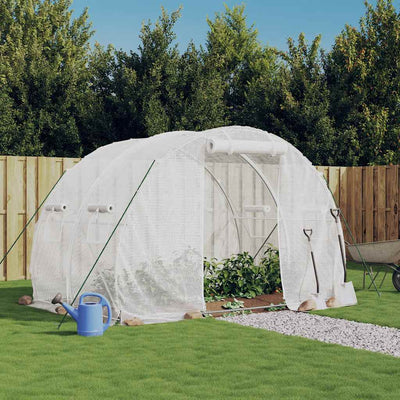 Greenhouse with Steel Frame White 6 m² 3x2x2 m Payday Deals