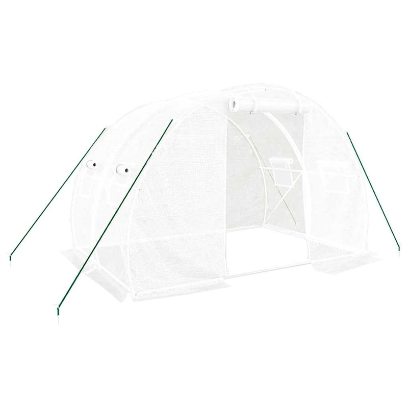 Greenhouse with Steel Frame White 6 m² 3x2x2 m Payday Deals